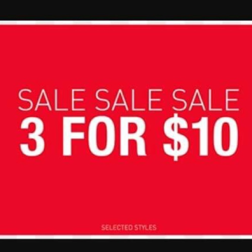 3 for 10 sale closing closet